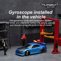 Voiture de course RC Turbo Racing 1:76 C64 Drift avec gyroscope, radiocommande entièrement proportionnelle, jouets RTR pour adultes et adultes