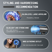 Sèche-cheveux professionnel 1800W pour salon, séchage rapide, protection contre la surchauffe, pliable, pour styliste, usage en studio, vente en gros
