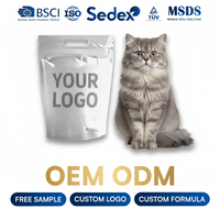 Litière pour chat en bentonite de sodium premium, forte absorption, en vrac, 1-4 mm, sans poussière, agglomération rapide, sable pour chat pour le nettoyage des animaux de compagnie, OEM