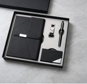PromotionaL Diary Corporate Gift Sets Pen Key Chain <b>Notebook</b> Gift Set <b>A5</b> Business Office Diary With Name Card Holder - Product Image 1