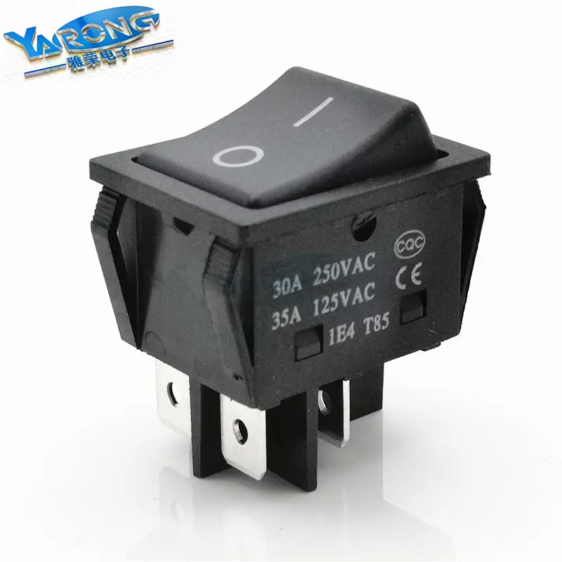 Rocker switch KCD4 Lange levensduur veiligheid OP-OFF 4pins Grote Maat Grote stroom rocker hoge schakelaar 30A 250VAC