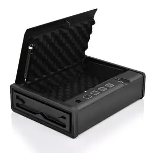 Caja de seguridad para pistola inteligente portátil Zhenzhi, pistola portátil oculta, segura para huellas dactilares, pistola biométrica segura