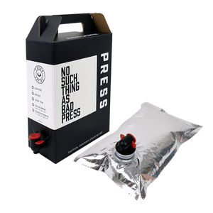 Personalizado 1L 1.5L 2L 3L BIB <span class=keywords><strong>BAG</strong></span> Cartón de papel desechable Embalaje Caja de jugo de aceite de oliva Dispensador de café para llevar Bolsa en caja Bolsa aséptica - Product Image 3