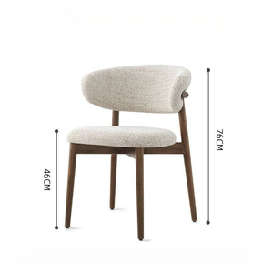 Chaise de relaxation 2026 incontournable avec cadre en bois massif et coussin en coton-lin pour salon et <span class=keywords><strong>salle</strong></span> <span class=keywords><strong>à</strong></span> <span class=keywords><strong>manger</strong></span> - Product Image 5