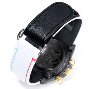 Reloj Mecánico Cronógrafo de Fibra de Carbono de Lujo para Hombre, Reloj de Carreras Personalizado Ligero con Correa de Nailon Blanca - Product Image 6