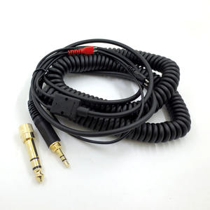 Cable de audio y video de repuesto para <span class=keywords><strong>Sennheiser</strong></span> <span class=keywords><strong>HD25</strong></span> HD560 HD540 HD430 HD250 3,5mm conector PVC chaqueta auricular resorte - Product Image 2