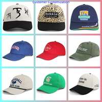 Casquette de baseball noire personnalisée HBA55 brodée de lettres, 6 panneaux, unisexe, style Hip Hop Street Dad Hat, fabrication OEM, pour sport et extérieur