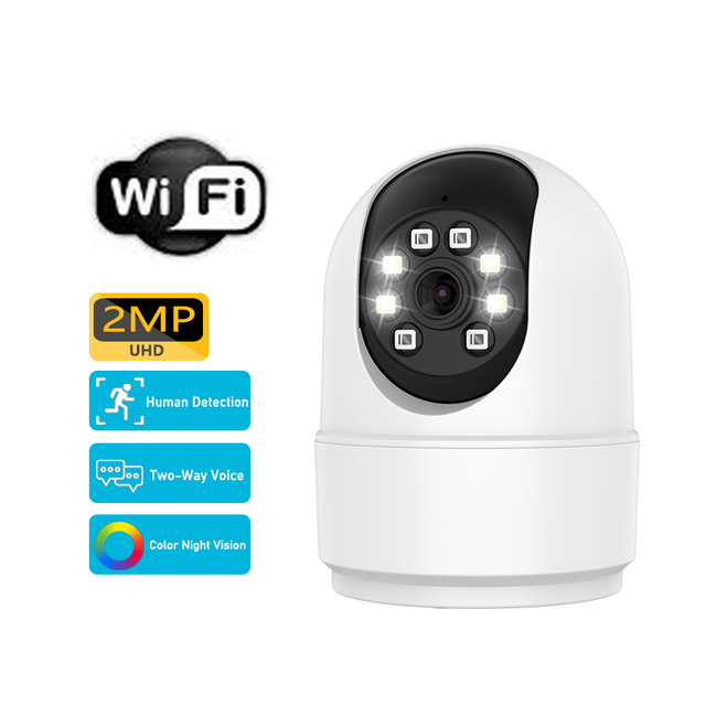 Factory OEM Indoor Camera WiFi Network Camera Wireless Color Night Vision Smart Home Security Ip Camera