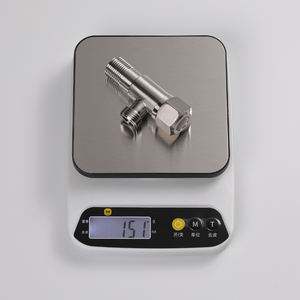 Gute Qualität verdickt 304 Edelstahl verchromt Winkel ventil 1/2 "Außengewinde Wasser Absperr ventil für Bad und Küche - Product Image 5