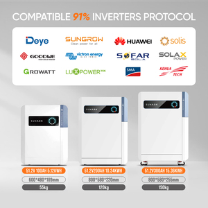 แบตเตอรี่ลิเธียมสำหรับบ้าน รับประกัน 10 ปี 51.2V 200Ah 300Ah 10kWh 15kWh IP65 สำหรับสำรองพลังงานภายในบ้าน - Product Image 6