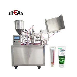 Machine de remplissage et de scellage de tubes en plastique <span class=keywords><strong>alu</strong></span> souple à lotion ultrasonique pneumatique semi-automatique pour cosmétique - Product Image 4