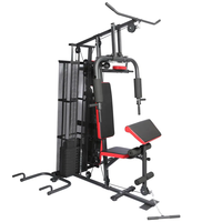 Máquina Multifuncional de Gimnasio en Casa, Equipo de Ejercicio de Fuerza y Pesas, Equipo de Ejercicio de Dominadas, Multi 3 Estaciones de Gimnasio, Máquina Smith