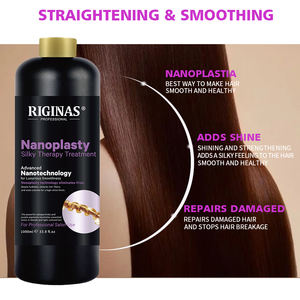 Riginas Taninoplastia Keratin <span class=keywords><strong>Protein</strong></span> Nano Crème de traitement capillaire 1000ml pour lisser et hydrater le traitement réparateur des cheveux - Product Image 2
