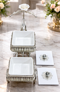 Caja para Frutos Secos de Plata Alemana, Diseño Moderno y Lujoso para Decoración Interior del Hogar, Adorno Colgante - Product Image 2