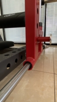 Machine de musculation pour hanches à charge libre en acier, réglable, pour entraînement des fessiers, avec système de sécurité 3D pour Hip Thrust