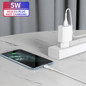 高品質で環境に優しい5V 1A急速充電器、USB A壁アダプター、US/EUプラグ付き、携帯電話とイヤホン用、<span class=keywords><strong>5W</strong></span> - Product Image 3