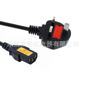 C13 <b>Power</b> <b>Cable</b> 1.5mm Copper Conductor 16A 250V PVC Insulation Computer Use With Locking Plug - Product Image 1
