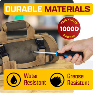 Organizador de Herramientas Enrollable Resistente con Logotipo Personalizado, con 6 Bolsas para Herramientas, Bolsa de Herramientas Pequeña con Bolsas Desmontables - Product Image 6