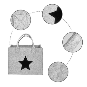 Bolsa de Mano Plegable de Fieltro de Poliéster, Diseño Europeo, Ecológica, de Alta Calidad, Nueva, en Oferta, para Uso Diario - Product Image 4