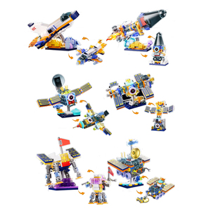 के नए डिजाइन बच्चों के लिए शैक्षिक अंतरिक्ष थीम ईंटों को 1 बिल्डिंग ब्लॉक में खिलौने प्लास्टिक 6 सेट बच्चों के लिए <span class=keywords><strong>3</strong></span> + उम्र का उपहार - Product Image 6