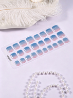 Autocollants pour ongles effet œil de chat, été, sans cuisson, application directe, 26 films de vernis à ongles, couverture complète, sans lumière UV
