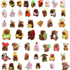 En STOCK nuevo caliente suave lindo Kawaii peluches Animal hámster Capybara llavero <span class=keywords><strong>Capibara</strong></span> Capybara peluche llavero - Product Image 1