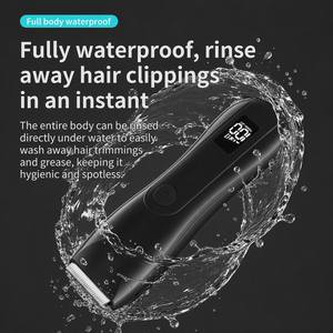 Custom New Ceramic Blade Waterproof Body Hair Shaver USB Rechargeable Private Parts <strong>Balls</strong> <strong>Trimmer</strong> for Men - Product Image 2