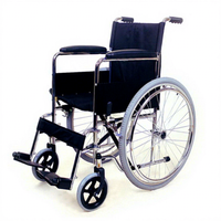 Fauteuil roulant manuel léger à cadre en acier pour personnes handicapées