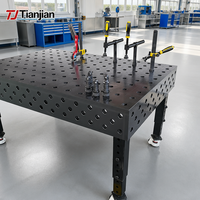 Table de soudage industrielle D28 3D flexible avec grille de trous de 100 mm, accessoires de serrage complets, établi de soudage multifonctionnel