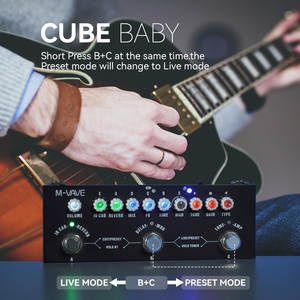 <span class=keywords><strong>Pedal</strong></span> <span class=keywords><strong>de</strong></span> Guitarra Multiefectos, <span class=keywords><strong>Pedal</strong></span> <span class=keywords><strong>de</strong></span> Reverberación, Chorus, Phaser, con Carga IR <span class=keywords><strong>de</strong></span> 9 Modelos <span class=keywords><strong>de</strong></span> Amplificador, <span class=keywords><strong>Pedal</strong></span> <span class=keywords><strong>de</strong></span> Efecto <span class=keywords><strong>de</strong></span> Reverberación CUBE-BABY - Product Image 3