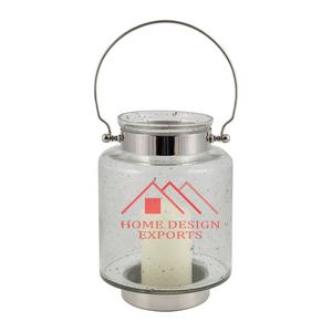 Dernière conception de lanternes à bougie suspendues pour la maison hôtels et restaurants lanternes à bougie en verre givré best-seller - Product Image 4