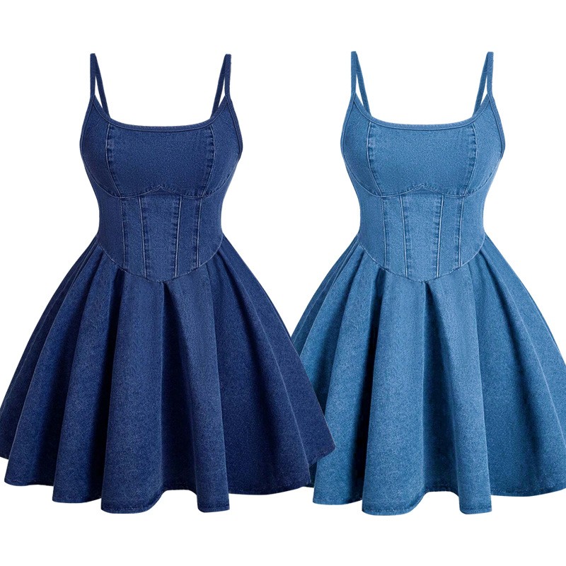 Cute Denim Dresses for Women - 2025 New Style Midi & Maxi