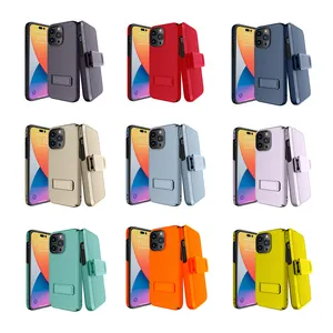 America Best Sell 2 In 1 Belt Clip Combo Holster High quality Shockproof Phone Cases With Kickstand For iPhone 14 Pro Max