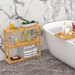 Estante de Baño de Bambú Autonomy, Estante de Madera de 3 Niveles para Montar en la Pared, Solución Ecológica para Organizar Artículos de Baño - Product Image 3