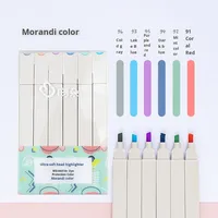 Stylo surligneur à pointe souple Marqueur fluorescent de couleur claire de grande capacité Style simple Stylo journal étudiant à tête unique Taille Jumbo