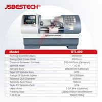 Mesin Bubut CNC Presisi Spindle Kecepatan Tinggi 30~2500RPM untuk Pembubutan Cepat Bagian Logam Kecil