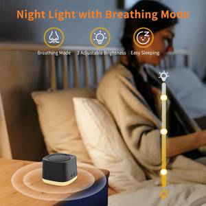 Rechargeable White Noise Sound Machine with Breathing Night <b>Light</b>,Timer Memory Portable for Travel Baby <b>Sleep</b> Adult - Product Image 5