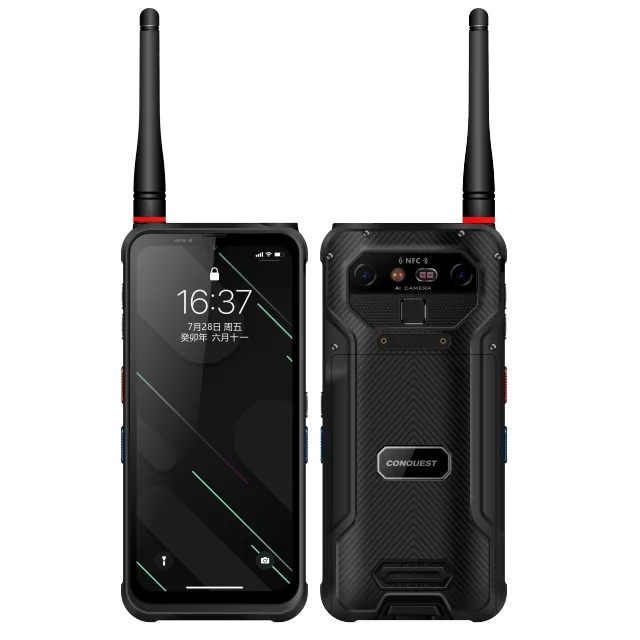 CONQUEST S26 Rugged Mobile Global Bands 6000mAh Removable Battery 6.58" FHD Android 12 NFC DMR Version Dimensity 700 Phone