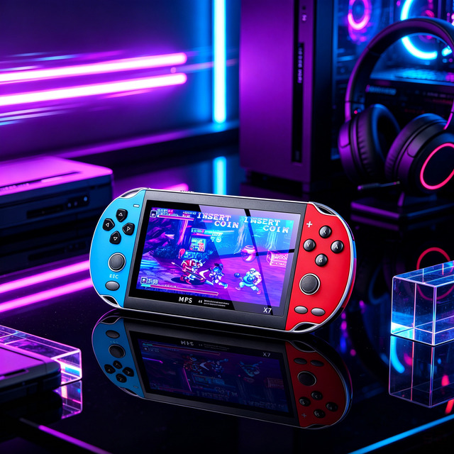 Hot X7 Handheld Game Console 4.3Inch Screen Portable Nostalgic Console Rechargeable Battery Wi-Fi
