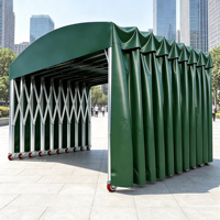 Auvent de stade rétractable moderne à pousser-tirer, auvent d'entrepôt extérieur électrique mobile, imperméable, ignifuge, taille personnalisable