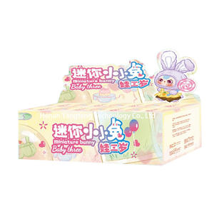 Bebé oficial tres conejito en miniatura caja ciega de peluche serie estatuilla decoración Lindo bolso colgante - Product Image 1