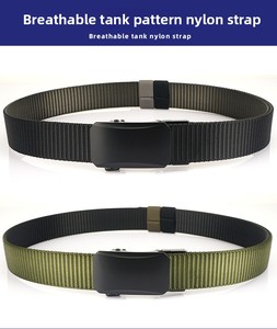 Nuevo Cinturón Táctico de Nylon de 3.5cm con Hebilla Automática <span class=keywords><strong>Reversible</strong></span> de Aleación, Liberación Rápida, Doble Cara, para Hombre y Mujer, Estilo Casual y de Moda para Exteriores - Product Image 3