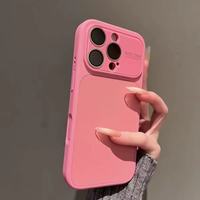 Coque de téléphone en TPU mat couleur unie 15 & 14 à thème animal, antichoc et protection d'appareil photo incluse, emballage en sac OPP