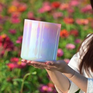จินฟาง ชุดอุปกรณ์บำบัดด้วยเสียงคริสตัลควอตซ์สีรุ้ง รุ่น Luxury Alchemy Iridescent Aura สำหรับการทำซาวด์บาธ โยคะ และการทำสมาธิ - Product Image 2