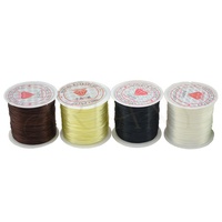 ARLANY Cordon élastique en polyester pour perles, extensions capillaires, tissage, couture, bracelets et trames de cheveux