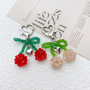 Al por mayor Llavero de <span class=keywords><strong>Cereza</strong></span> Sexy para Mujer con Abalorios, Colgante de Fruta, Cierre de Corazón, Llavero de Moda, Joyería Estética, Regalo, Accesorios a Granel - Product Image 1