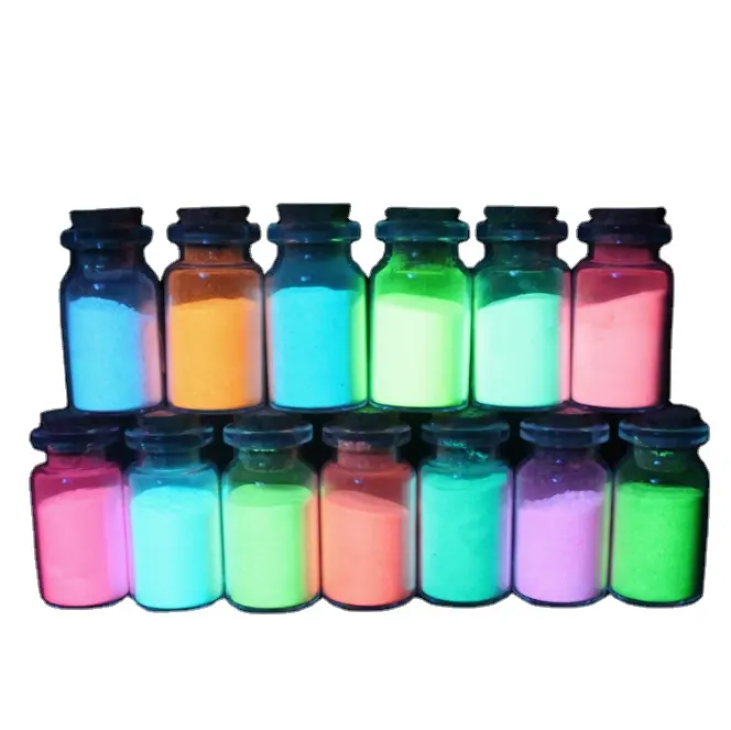 Long-time luminous powder 12 color water oil paint luminous powder