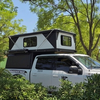 Tente de camping pliable moderne imperméable à toit rigide pour 2 personnes, légère en aluminium, avec fonctionnalités étendues pour le camping