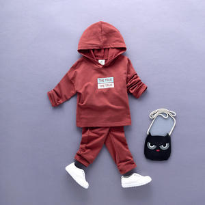 Conjunto de Sudadera con Capucha y Pantalones Deportivos de Moda Coreana para Niños, Trajes de Entrenamiento en Taobao - Product Image 2
