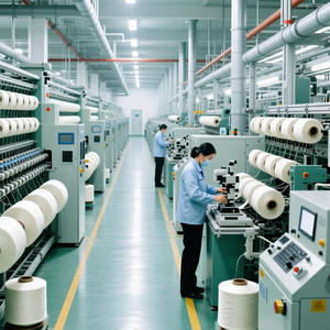 अच्छी गुणवत्ता वाली गर्म बिक्री पर्यावरण के अनुकूल 100% पॉलिएस्टर फेडी मोड़े हुए यार्न बुनाई 75d-300d 36f-96f 150-350TPM - Product Image 4